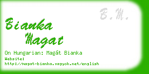 bianka magat business card