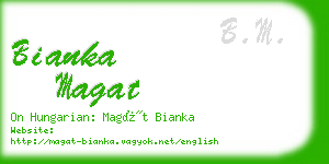 bianka magat business card